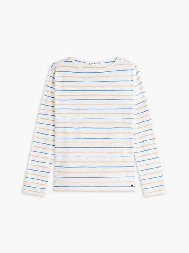 Camiseta ligera con cuello barco Camiseta ligera con cuello barco