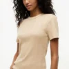 Camiseta ligera de punto acanalado Camiseta ligera de punto acanalado