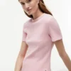 Camiseta ligera de punto acanalado