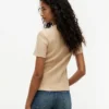 Camiseta ligera de punto acanalado Camiseta ligera de punto acanalado