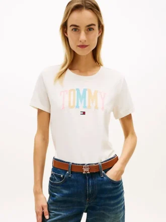 Camiseta multicolor con el logotipo de Tommy