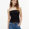 Camiseta sin mangas ajustada con fruncidos de Tommy Jeans