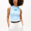 Camiseta sin mangas con logo en relieve de Tommy Jeans