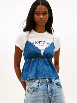Camiseta sin mangas de cambray de Tommy Jeans