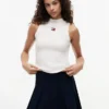 Camiseta sin mangas de cuello alto y corte ajustado de Tommy Jeans