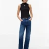 Camiseta sin mangas de cuello alto y corte ajustado de Tommy Jeans