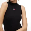 Camiseta sin mangas de cuello alto y corte ajustado de Tommy Jeans