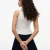 Camiseta sin mangas de cuello alto y corte ajustado de Tommy Jeans