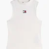 Camiseta sin mangas de cuello alto y corte ajustado de Tommy Jeans