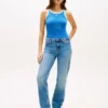 Camiseta sin mangas de punto acanalado con monograma Camiseta sin mangas de punto acanalado con monograma