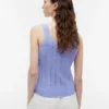 Camiseta sin mangas de punto mixto