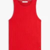 Camiseta sin mangas de punto trenzado