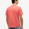 Camiseta teñida en prenda con logotipo de hoja de laurel