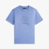 Camiseta teñida en prenda con logotipo de hoja de laurel