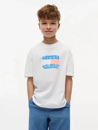Camiseta Tommy Graffiti Logo para niño