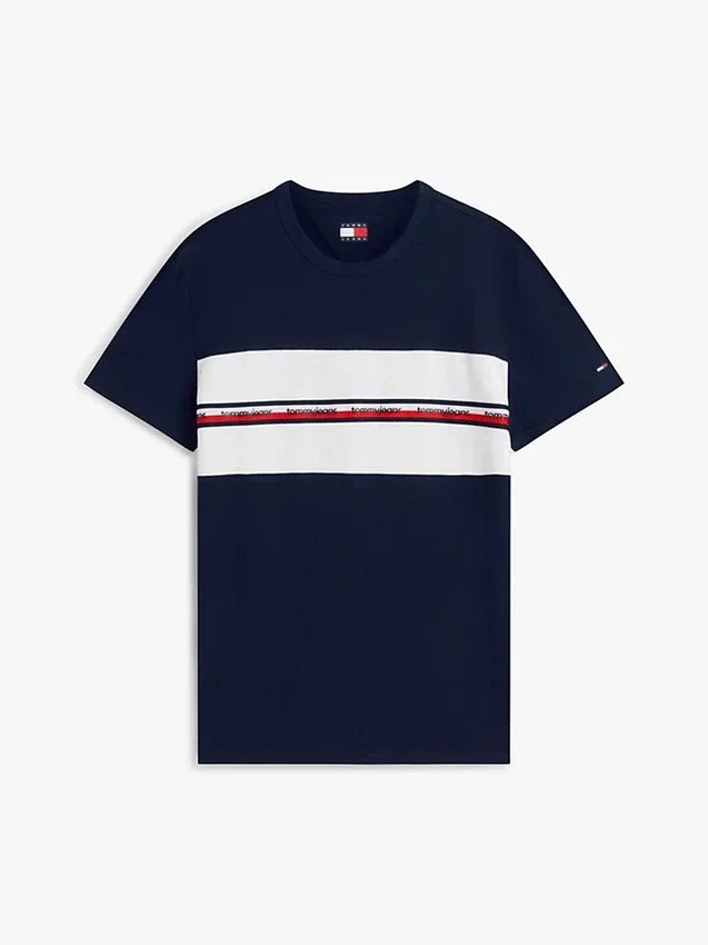 Camiseta Tommy Jeans con cinta con el logotipo característico Camiseta Tommy Jeans con cinta con el logotipo característico