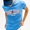 Camiseta Tommy Jeans con logotipo de bandera ondulada
