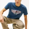 Camiseta Tommy Jeans con logotipo de bandera ondulada