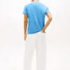 Camiseta Tommy Jeans con logotipo de bandera ondulada