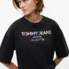 Camiseta Tommy Jeans con logotipo de cristales