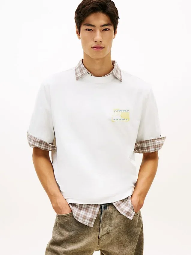 Camiseta Tommy Jeans Spray Paint Bubble Camiseta Tommy Jeans Spray Paint Bubble