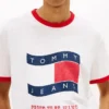 Camiseta Tommy Jeans Wavy Flag Ringer Camiseta Tommy Jeans Wavy Flag Ringer