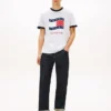 Camiseta Tommy Jeans Wavy Flag Ringer Camiseta Tommy Jeans Wavy Flag Ringer