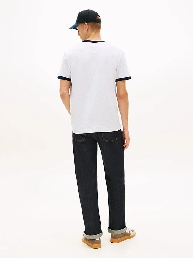 Camiseta Tommy Jeans Wavy Flag Ringer Camiseta Tommy Jeans Wavy Flag Ringer