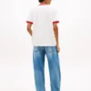 Camiseta Tommy Jeans Wavy Flag Ringer Camiseta Tommy Jeans Wavy Flag Ringer