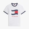 Camiseta Tommy Jeans Wavy Flag Ringer Camiseta Tommy Jeans Wavy Flag Ringer