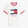 Camiseta Tommy Jeans Wavy Flag Ringer Camiseta Tommy Jeans Wavy Flag Ringer