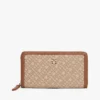Cartera con cremallera y jacquard Monogram Cartera con cremallera y jacquard Monogram