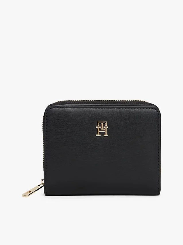 Cartera con cremallera y logotipo monograma Cartera con cremallera y logotipo monograma