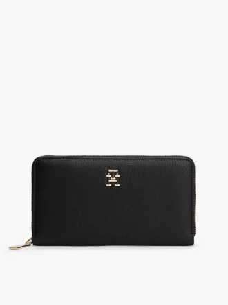 Cartera con cremallera y monograma