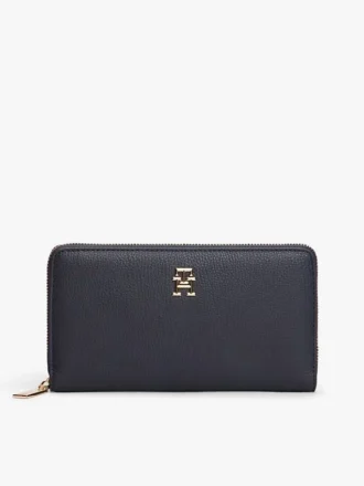Cartera con cremallera y monograma