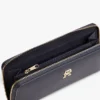 Cartera con cremallera y monograma Cartera con cremallera y monograma