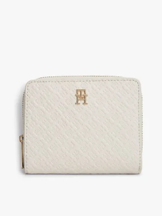 Cartera con cremallera y monograma integral