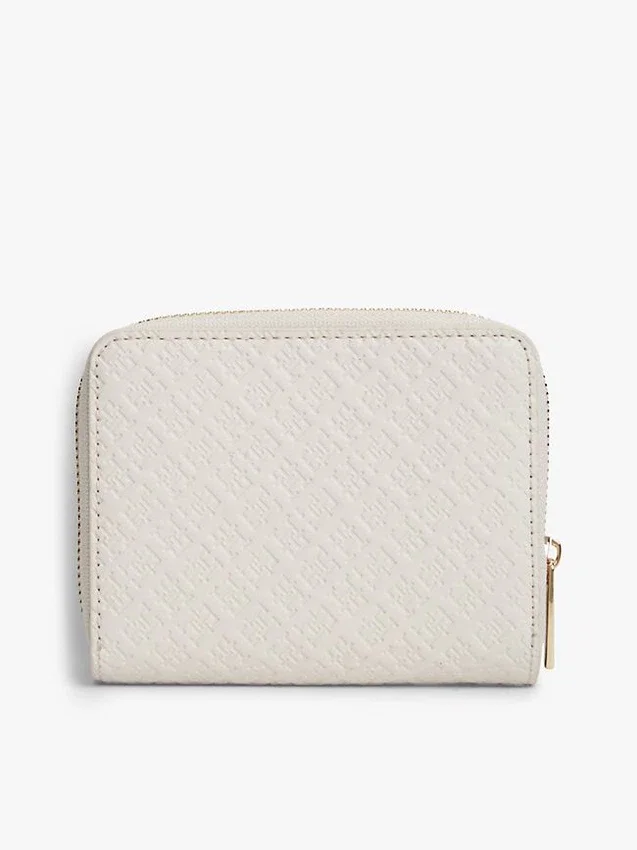 Cartera con cremallera y monograma integral Cartera con cremallera y monograma integral