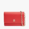 Cartera con solapa y cadena con logotipo Monogram