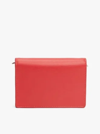 Cartera con solapa y cadena con logotipo Monogram