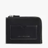 Cartera de cuero con cremallera