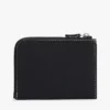Cartera de cuero con cremallera