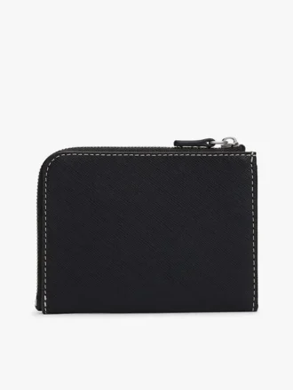 Cartera de cuero con cremallera