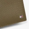 Cartera doble de piel con el logotipo de la bandera por toda la superficie
