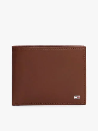 Cartera doble de piel granulada Cartera doble de piel granulada