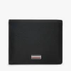 Cartera doble de piel granulada