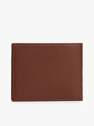 Cartera doble de piel granulada Cartera doble de piel granulada