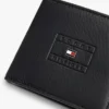 Cartera doble de piel granulada