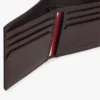 Cartera doble de piel granulada