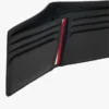 Cartera doble de piel granulada